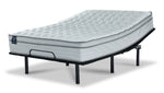 Sealy® Essentials Remy II Firm Eurotop Queen Mattress and L2 Motion Adjustable Base 2.0
