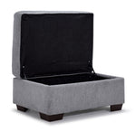 Mackay Storage Ottoman - Grey