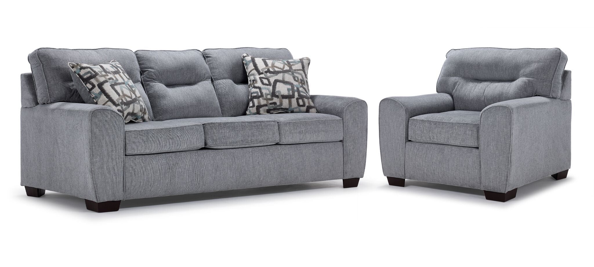 ケリハーレム　LEON Kelleher Sofa and Chair Set - Silver Grey | Leon's
