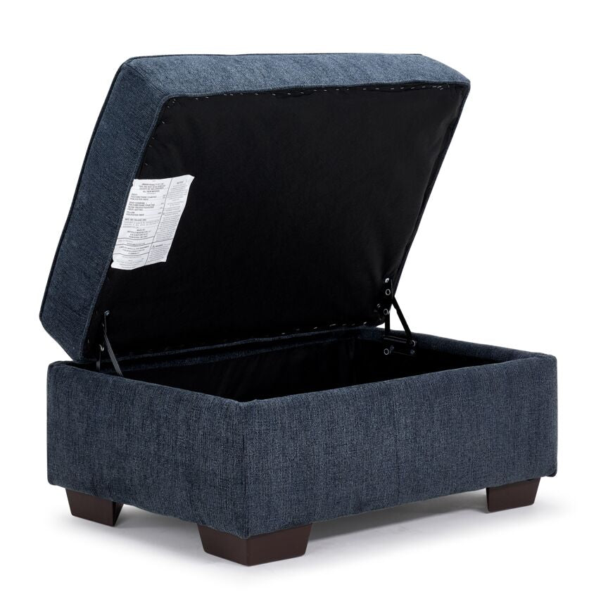 Renzo Storage Ottoman - Skylight