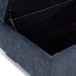 Mackay Storage Ottoman - Blue