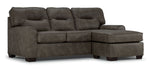 Renzo Chaise Sofa - Pebble
