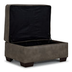 Renzo Storage Ottoman - Pebble