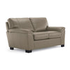 Reynolds Leather Loveseat - Grey