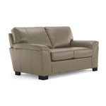 Reynolds Leather Sofa, Loveseat and Chair Set - Grey