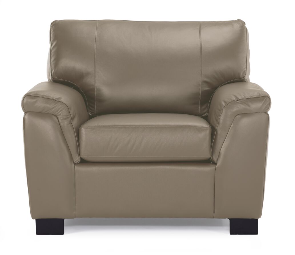Reynolds Leather Chair - Grey