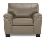 Reynolds Leather Chair - Grey