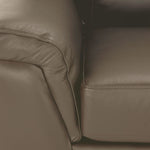Reynolds Leather Sofa, Loveseat and Chair Set - Grey