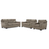 Reynolds Leather Sofa, Loveseat and Chair Set - Grey