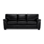 Reynolds Leather Sofa - Black