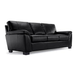 Reynolds Leather Sofa - Black