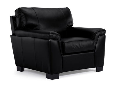 Reynolds Leather Chair - Black