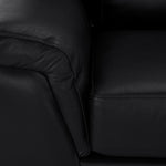 Reynolds Leather Sofa - Black