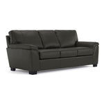 Reynolds Leather Sofa, Loveseat and Chair Set - Dark Grey