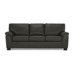 Reynolds Leather Sofa - Dark Grey