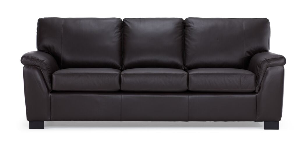 Reynolds Leather Sofa - Coffee