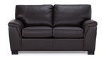 Reynolds Leather Loveseat - Coffee