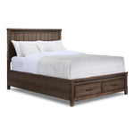 Rossco 3-Piece Queen Storage Bed - Rustic Oak