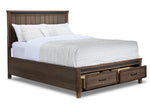 Rossco 3-Piece Queen Storage Bed - Rustic Oak