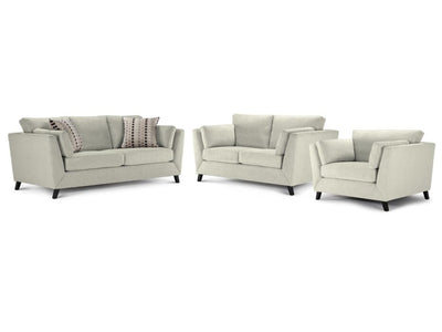 Rothko Sofa, Loveseat and Chair Set - Cream