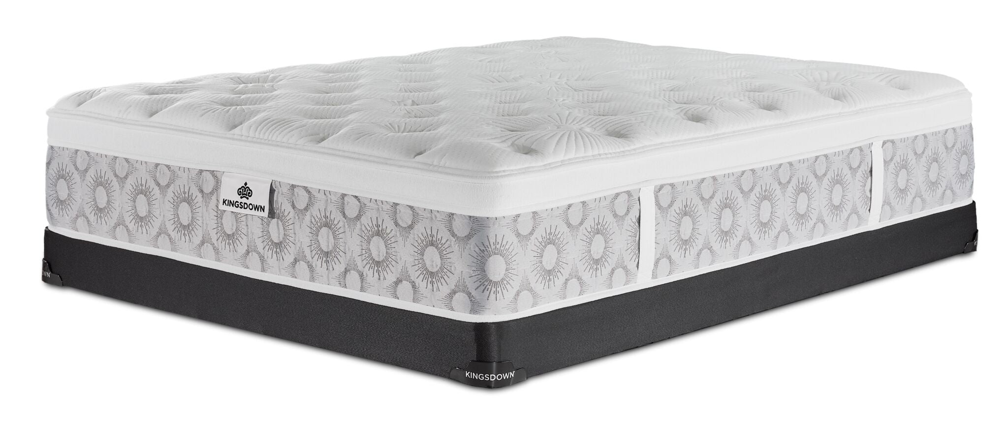 Kingsdown Rothwell Medium Euro Top Queen Mattress and Low Profile Boxspring Set