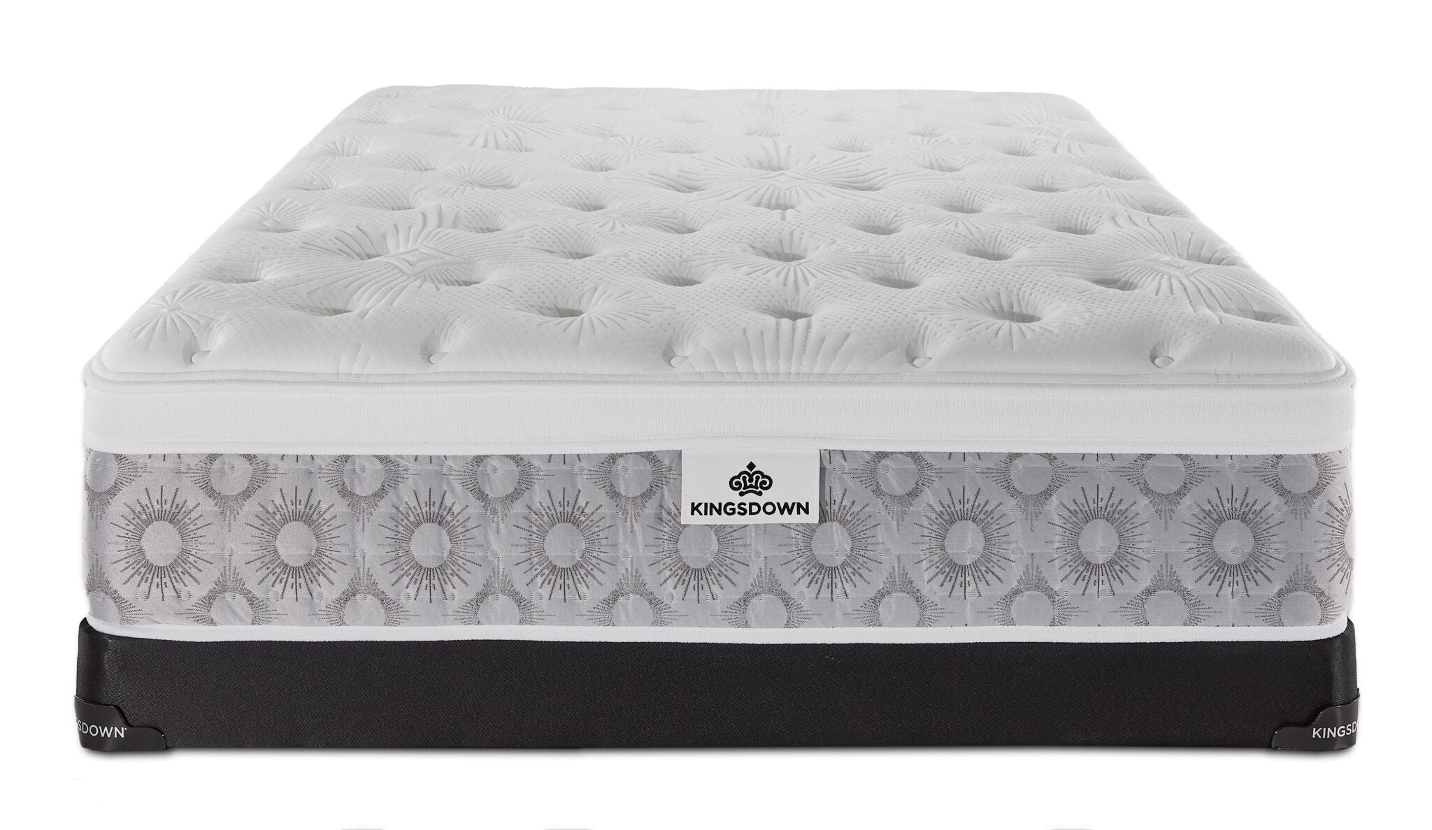 Kingsdown Rothwell Medium Euro Top Queen Mattress and Low Profile Boxspring Set
