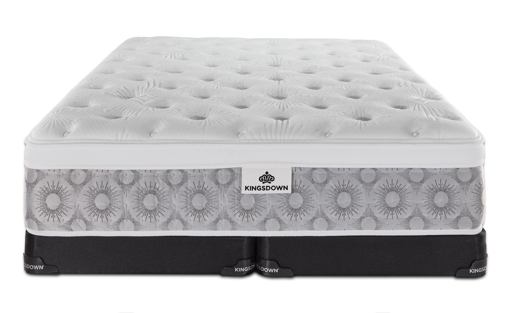 Kingsdown Rothwell Medium Euro Top Queen Mattress and Split Low Profile Boxspring Set