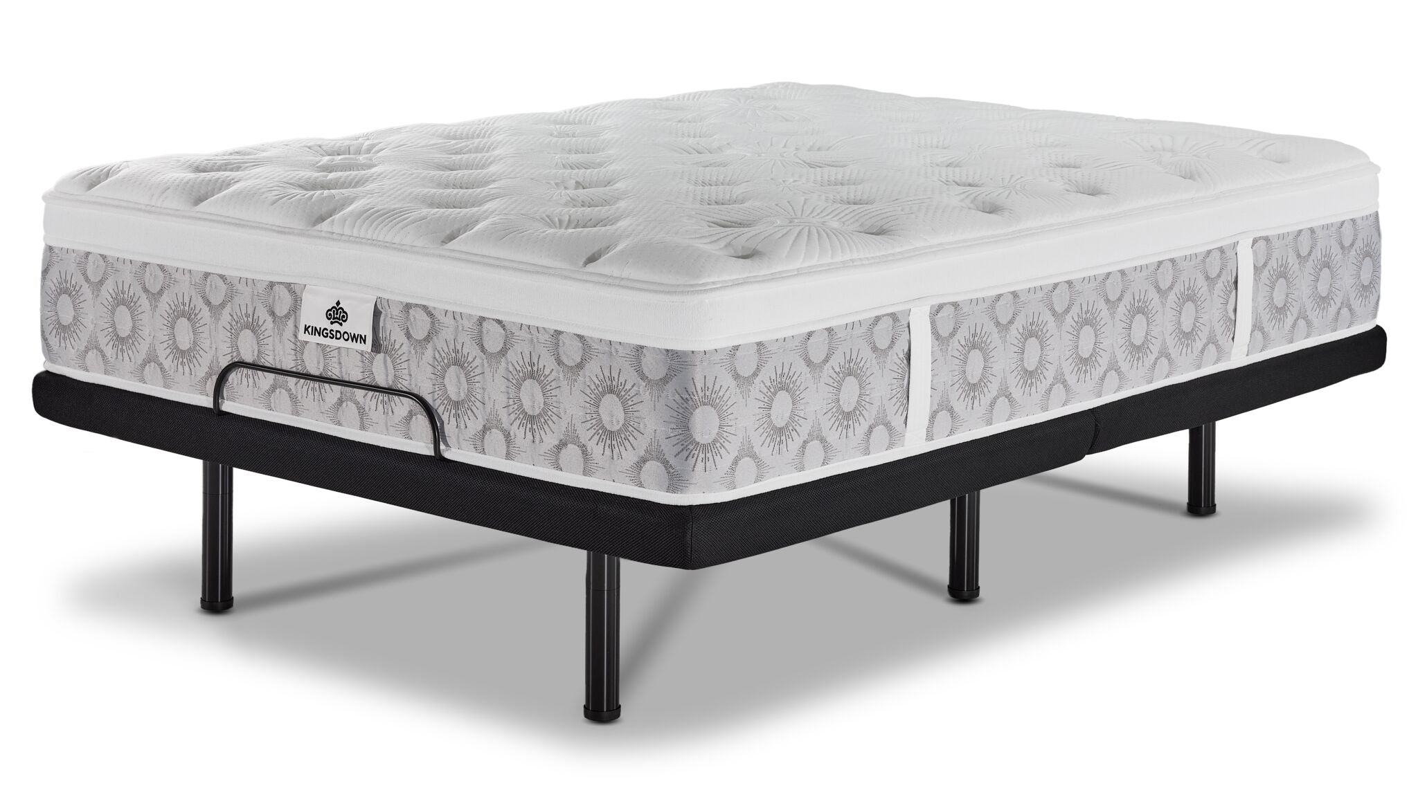 Kingsdown Rothwell Medium Euro Top Full Mattress and L2 Pro Adjustable Base