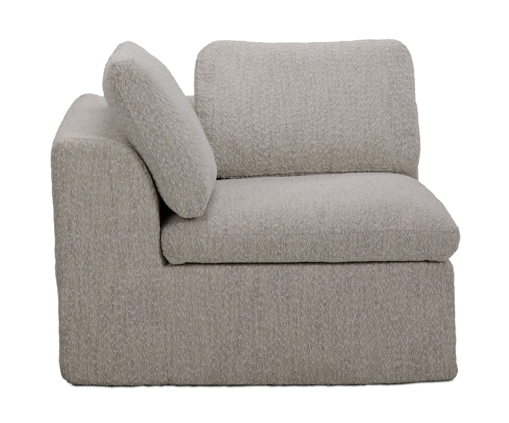 Bliss Modular Compressed Loveseat - Beige