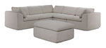 Bliss Modular 5-Piece Sectional with Ottoman - Beige