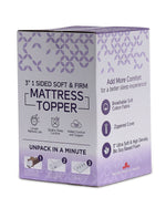So Sleepy 3" One-Sided Soft and Firm King Mattress Topper