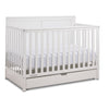 Delta Children Saint 6-in-1 Convertible Crib with Under Bed Storage Drawer - Bianca White