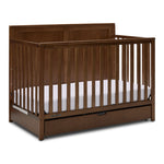 Delta Children Saint 6-in-1 Convertible Crib with Under Bed Storage Drawer - Chestnut