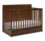 Delta Children Saint 6-in-1 Convertible Crib with Under Bed Storage Drawer - Chestnut