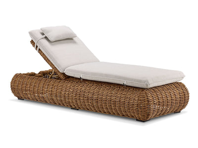 Salina Outdoor Lounger - Brown