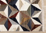Sierra Prism 5'3" x 7'10" Geometric Star Area Rug - Cream