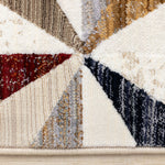 Sierra Prism 5'3" x 7'10" Geometric Star Area Rug - Cream