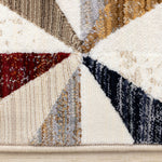 Sierra Prism 5'3" x 7'10" Geometric Star Area Rug - Cream