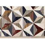 Sierra Prism 5'3" x 7'10" Geometric Star Area Rug - Cream