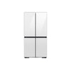 Samsung BESPOKE White Glass 4-Door Flex Refrigerator with Beverage Centre (22.8 cu.ft.) -RF23DB960012AA