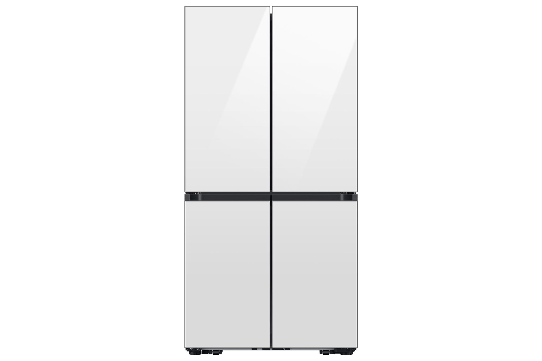 Samsung BESPOKE 36" 22.8 Cu. Ft. White Glass 4-Door Flex  French Door Refrigerator with Beverage Centre - RF23DB960012AA