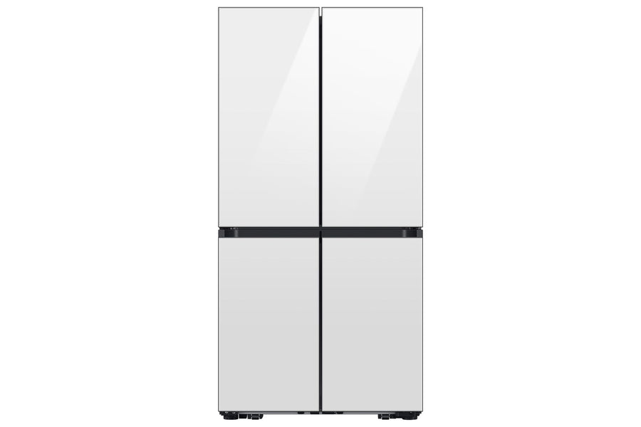 Samsung BESPOKE 36" 22.8 Cu. Ft. White Glass 4-Door Flex  French Door Refrigerator with Beverage Centre - RF23DB960012AA