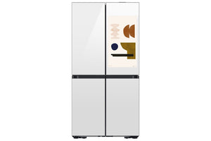 Samsung BESPOKE White Glass 36" 4-Door Flex Refrigerator with Beverage Center (22.8 cu.ft.) -RF23DB960012AA