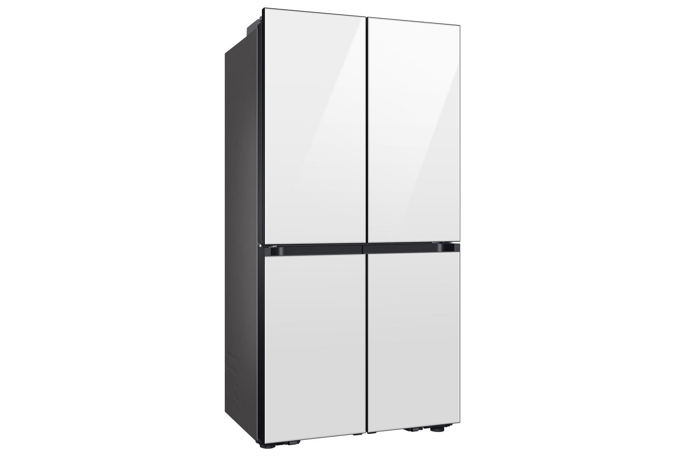 Samsung BESPOKE White Glass 4-Door Flex Refrigerator with Beverage Centre (22.8 cu.ft.) -RF23DB960012AA