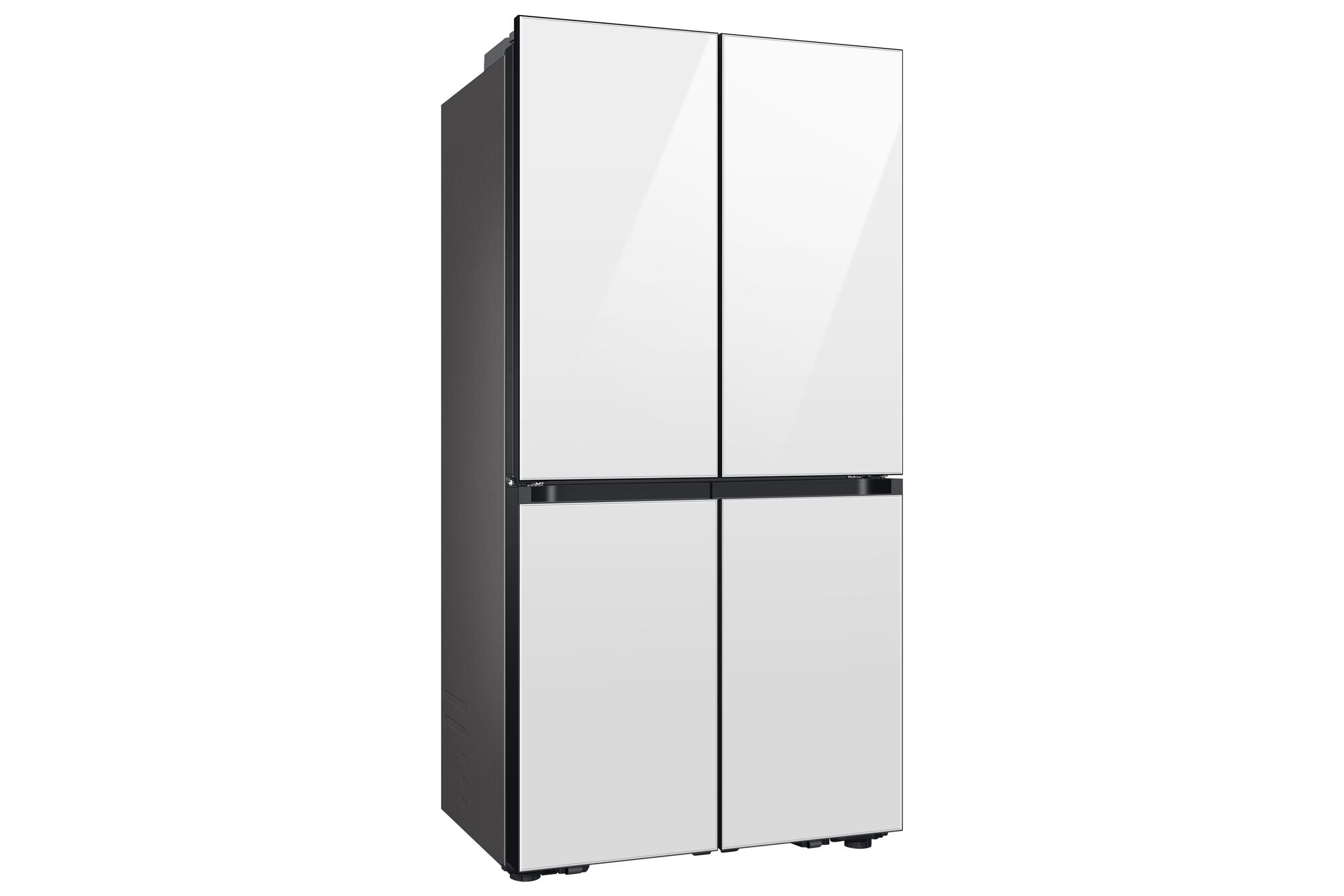 Samsung BESPOKE 36" 22.8 Cu. Ft. White Glass 4-Door Flex  French Door Refrigerator with Beverage Centre - RF23DB960012AA