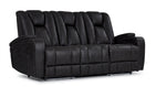 San Antonio Dual Power Reclining Sofa - Grey