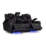 San Antonio Dual Power Reclining Sofa - Grey