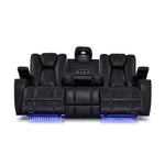 San Antonio Dual Power Reclining Sofa - Grey