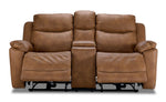 Santa Fe Power Reclining Loveseat with Console - Copper