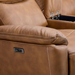 Santa Fe Power Reclining Loveseat with Console - Copper